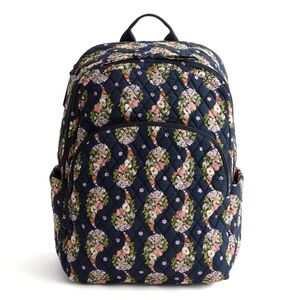 💐 NWT Vera Bradley Essential Large Backpack in Paisley Rain